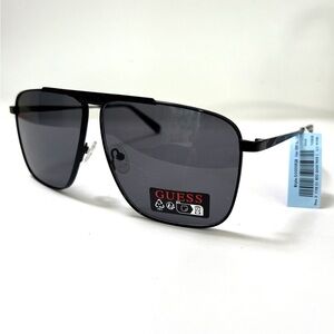 New GUESS Aviator Sunglasses GO00052 Textured Frame Black Classic